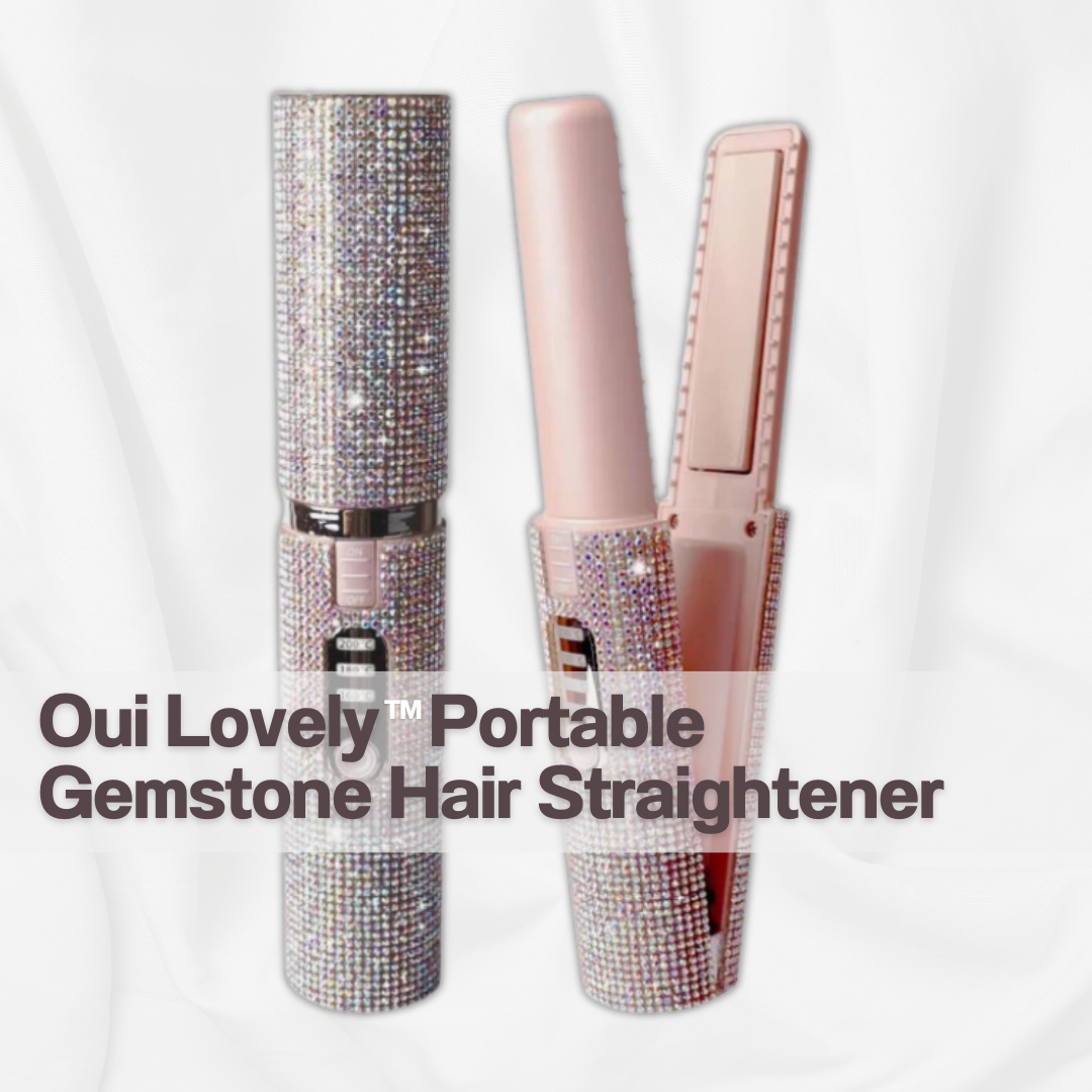 OuiLovely™️ Portable Gemstone Hair Straightener