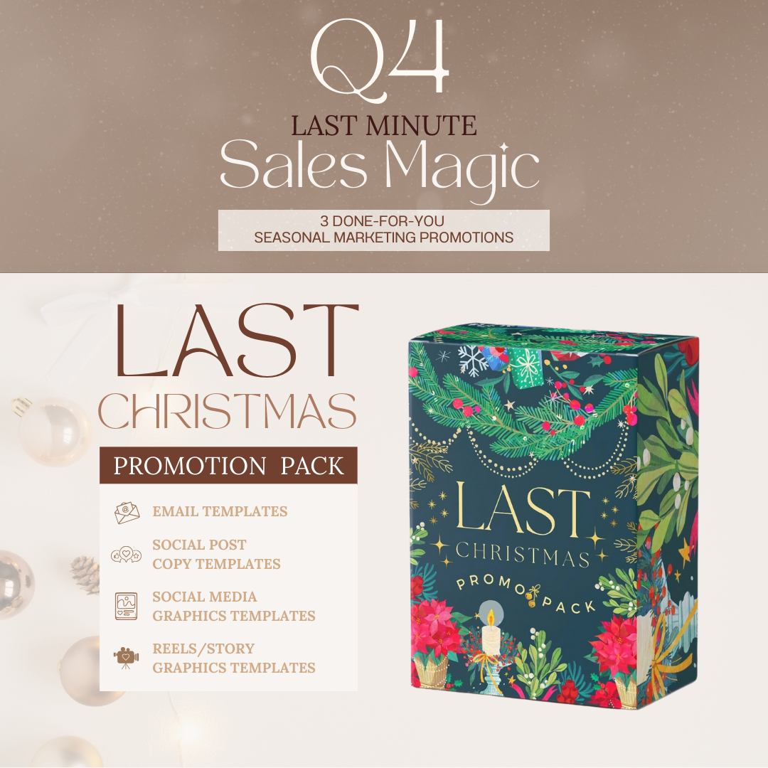 Last christmas promotion pack for entrepreneurs at ouilovely.com